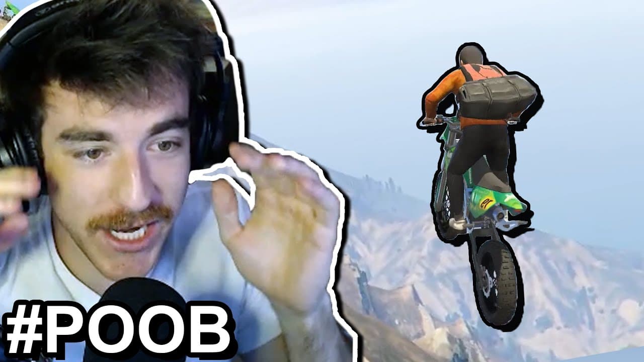 Can you bike down GTA's Mountain using ONLY your voice? (#POOB)